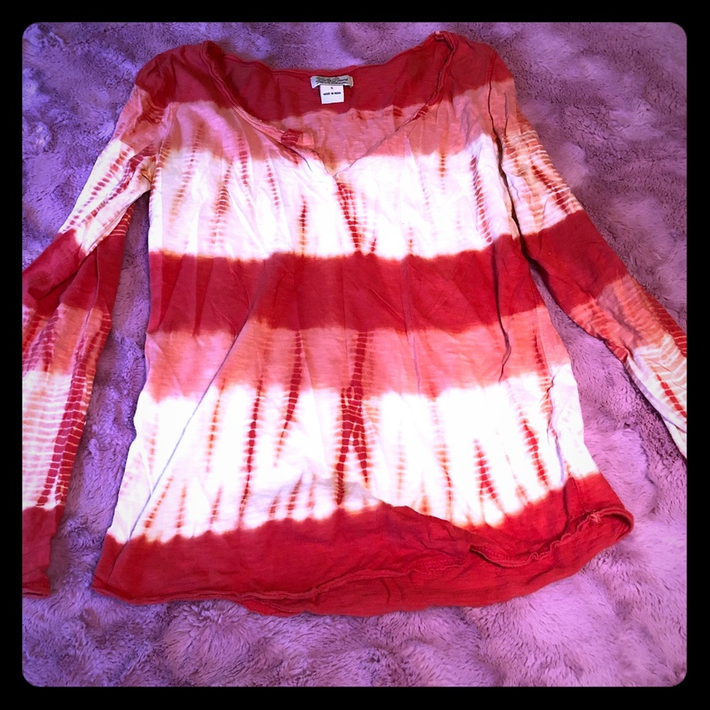 Lucky Brand Long Sleeve Tie Dye
